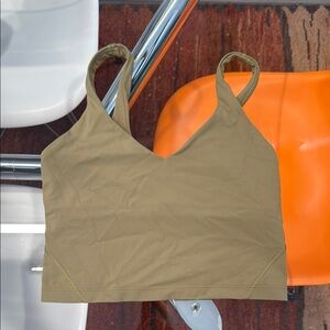 Lulu Olive Green Women's Athletic Top